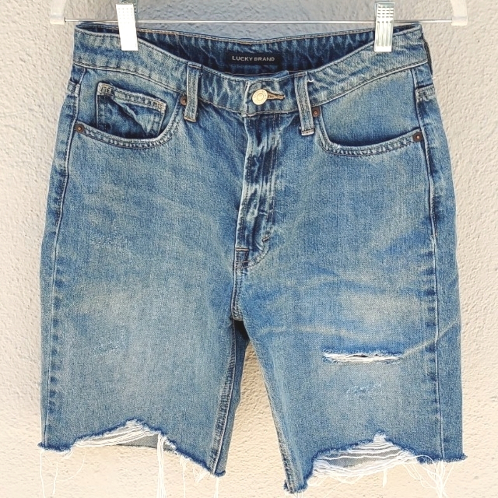 Lucky Brand High-Rise Bermuda Shorts